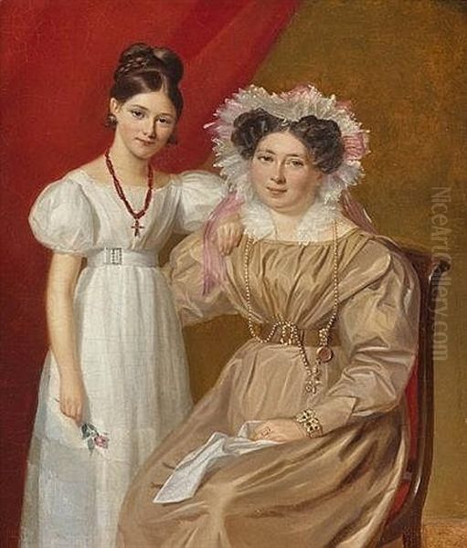 Doppelportrat Einer Dame Mit Ihrer Tochter - view 1