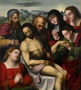 Lamentation Of Christ by Quentin Massys the Elder