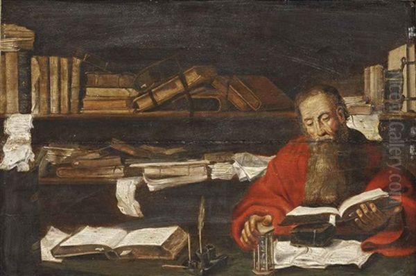 Saint Jerome In His Study - view 1