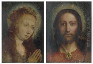 Christ Our Savior (the Virgin; Pair) by Quentin Massys the Elder
