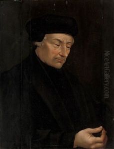 Portrait Of Erasmus by Quentin Massys the Elder