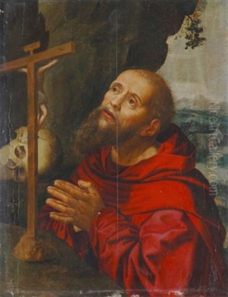 St. Jerome In Prayer - view 1