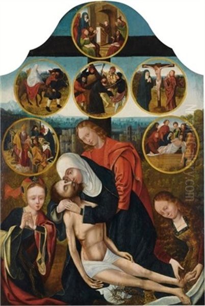 The Seven Sorrows Of The Virgin: The Pieta; The Lamentation; Dispute With The Doctor's; The Flight To Egypt; The Carrying Of The Cross; The Crucifixion; The Entombment - view 1