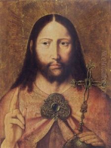 Christ As Salvator Mundi by Quentin Massys the Elder