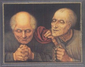 Les Deux Hypocrites by Quentin Massys the Elder