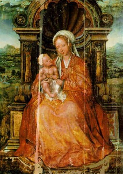 The Virgin And Child Enthroned - view 1