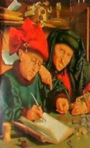 Il Conteggio Delle Monete by Quentin Massys the Elder