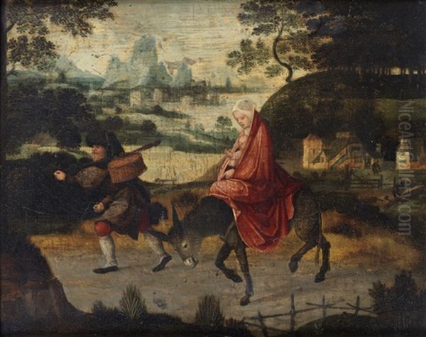 The Flight Into Egypt by Cornelis Massys