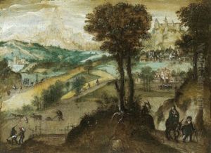 Landschaft Mit Der Flucht Nach Agypten