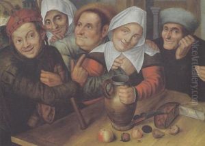Frohliche Gesellschaft by Cornelis Massys