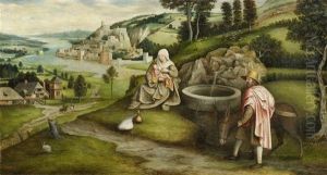 Rest On The Flight Into Egypt by Jan Massys
