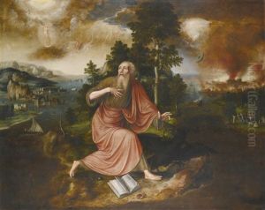 The Apocalypse Of Saint John The Evangelist On The Island Of Patmos by Jan Massys