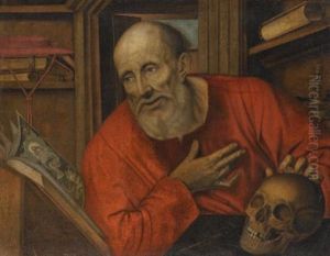 St. Jerome In His Study by Jan Massys