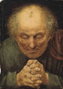 A Monk In Prayer by Jan Massys