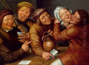 Bauern Beim Kartenspiel by Jan Massys