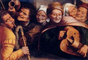 Peasants Making Music by Jan Massys