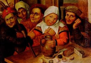 Peasants At A Table by Jan Massys