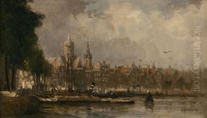 Prins Hendrikkade by Johan Hendrik van Mastenbroek