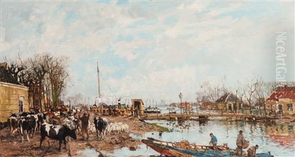 Broek In Waterland Tijdens De Overstrooming In 1916 - view 1