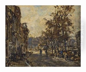 Havenkant: A Sunlit Harbour by Johan Hendrik van Mastenbroek