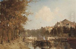 The Wijnhaven And The Construction Of The Regentessebrug In 1899, Rotterdam