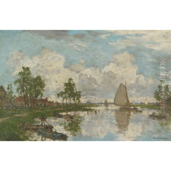 Canal Near Warmond - view 1