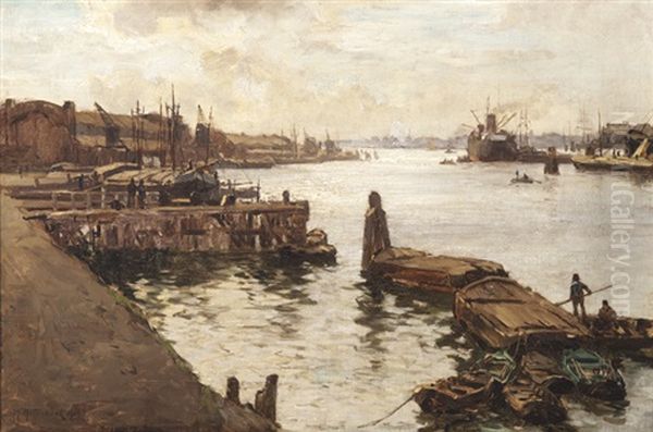 View Of The Rotterdam Harbour - view 1