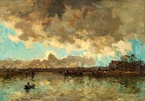 Hafeneinfahrt Von Rotterdam by Johan Hendrik van Mastenbroek