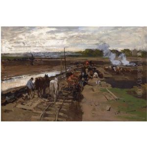 Het Graven Der Maashaven Te Rotterdam (the Construction Of The Maas Harbour, Rotterdam)