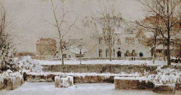 Gentsestraat In The Snow, Scheveningen - view 1