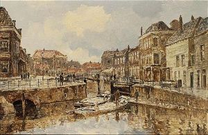 A View Of Schiedam by Johan Hendrik van Mastenbroek