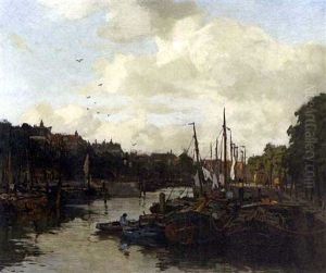 A Harbour Scene A Harbour Scene