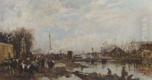 Broek In Waterland During The Floods Of 1916