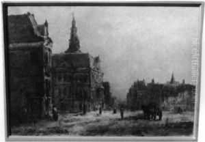 City Scene by Johan Hendrik van Mastenbroek