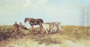 Een Korte Middagrust Op De Jacht by Johan Hendrik van Mastenbroek