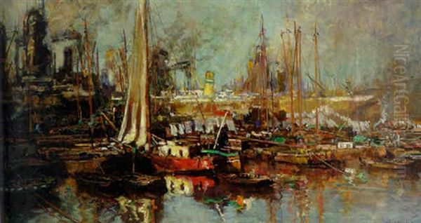 Opstopping In De Haven: Een Haven Vol Schepen - view 1