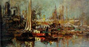 Opstopping In De Haven: Een Haven Vol Schepen Opstopping In De Haven: Een Haven Vol Schepen