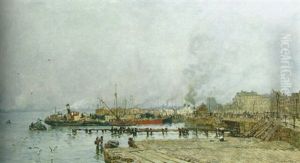 Een Grijze Dag by Johan Hendrik van Mastenbroek