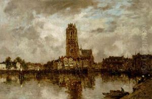 A View Of Dordrecht With The Grote Kerk