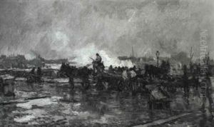 View Of The Quay Along The Maas, Rotterdam