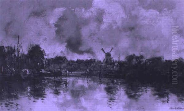 View Of A Dutch Estuary Town - view 1