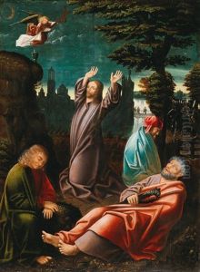 Christ In The Garden Of Gethsemane by Master Of Frankfurt