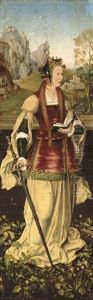 Saint Catherine Of Alexandria by Master Of Frankfurt