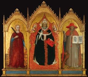 Saint Gregory The Great (triptych) by Master of San Martino of Mensola