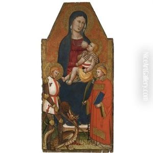 Madonna And Child Enthroned With Saints George And Lawrence Madonna And Child Enthroned With Saints George And Lawrence