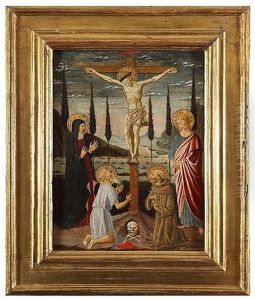 Jesus Christ Between The Virgin And The Saints John The Evangelist, Jerome And Francis Jesus Christ Between The Virgin And The Saints John The Evangelist, Jerome And Francis