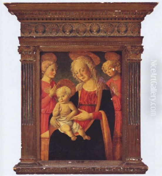 Madonna And Child With Two Angels - view 1