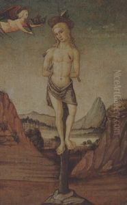 The Martyrdom Of Saint Sebatian by Master of San Miniato