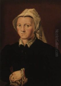 Portrait Of A Lady Holding Gloves Portrait Of A Lady Holding Gloves
