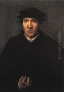 Portrait Of A Man Holding A Roemer Portrait Of A Man Holding A Roemer